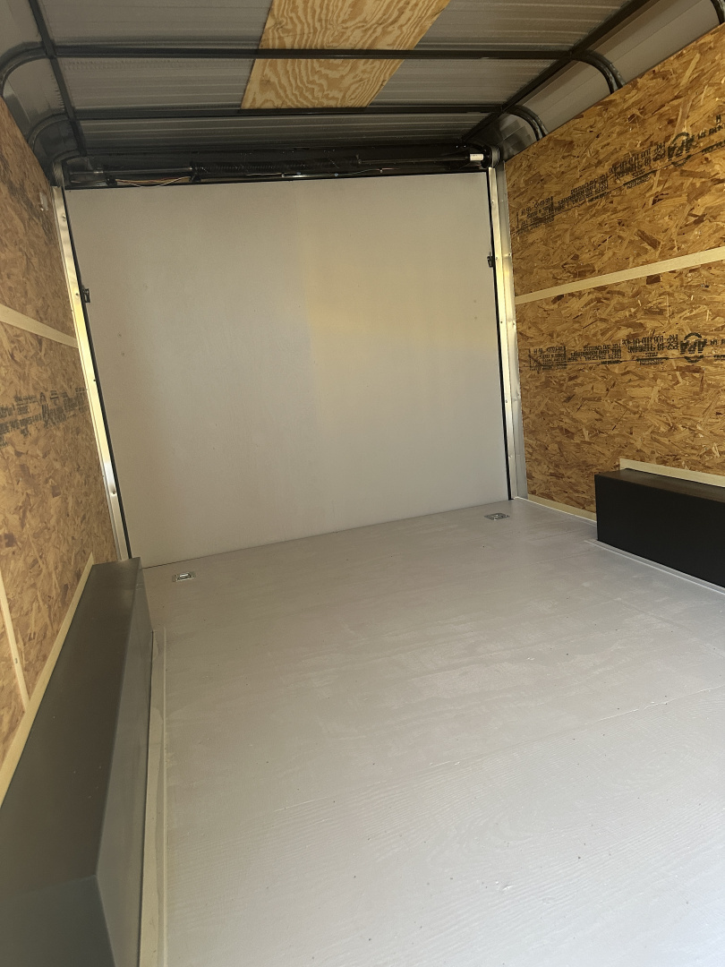 New 2025 Cargo Craft 8.5'x16'x7'tall Expedition Extreme White/Blk out w/ ramp & heavy frame Cargo / Enclosed Trailer