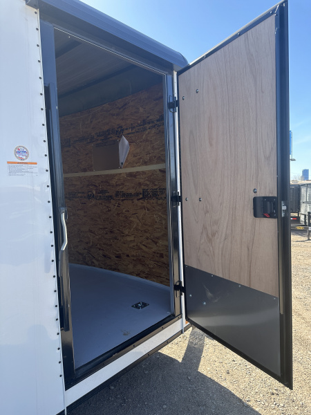 New 2025 Cargo Craft 8.5'x16'x7'tall Expedition Extreme White/Blk out w/ ramp & heavy frame Cargo / Enclosed Trailer