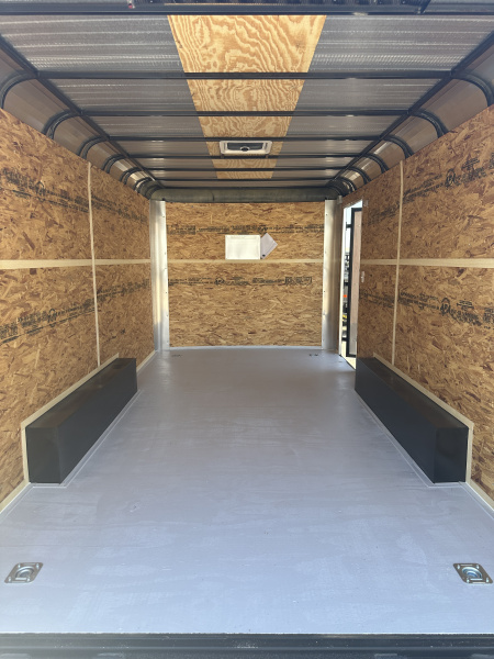 New 2025 Cargo Craft 8.5'x16'x7'tall Expedition Extreme White/Blk out w/ ramp & heavy frame Cargo / Enclosed Trailer