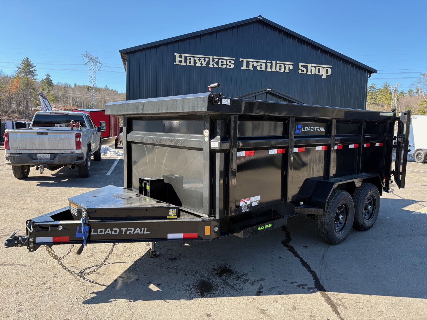 New 2026 Load Trail 7x14 Dump Trailer-HD/ 4' High Sides/ 8" I beam frame/ Hydro Jack/ Tarp kit & Ramps - 14k GVW