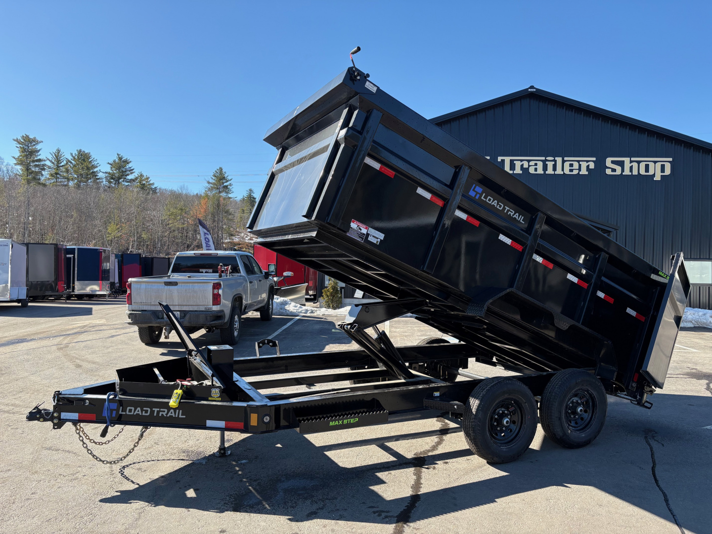 New 2026 Load Trail 7x14 Dump Trailer-HD/ 4' High Sides/ 8" I beam frame/ Hydro Jack/ Tarp kit & Ramps - 14k GVW