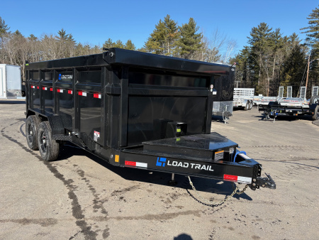 New 2026 Load Trail 7x14 Dump Trailer-HD/ 4' High Sides/ 8" I beam frame/ Hydro Jack/ Tarp kit & Ramps - 14k GVW