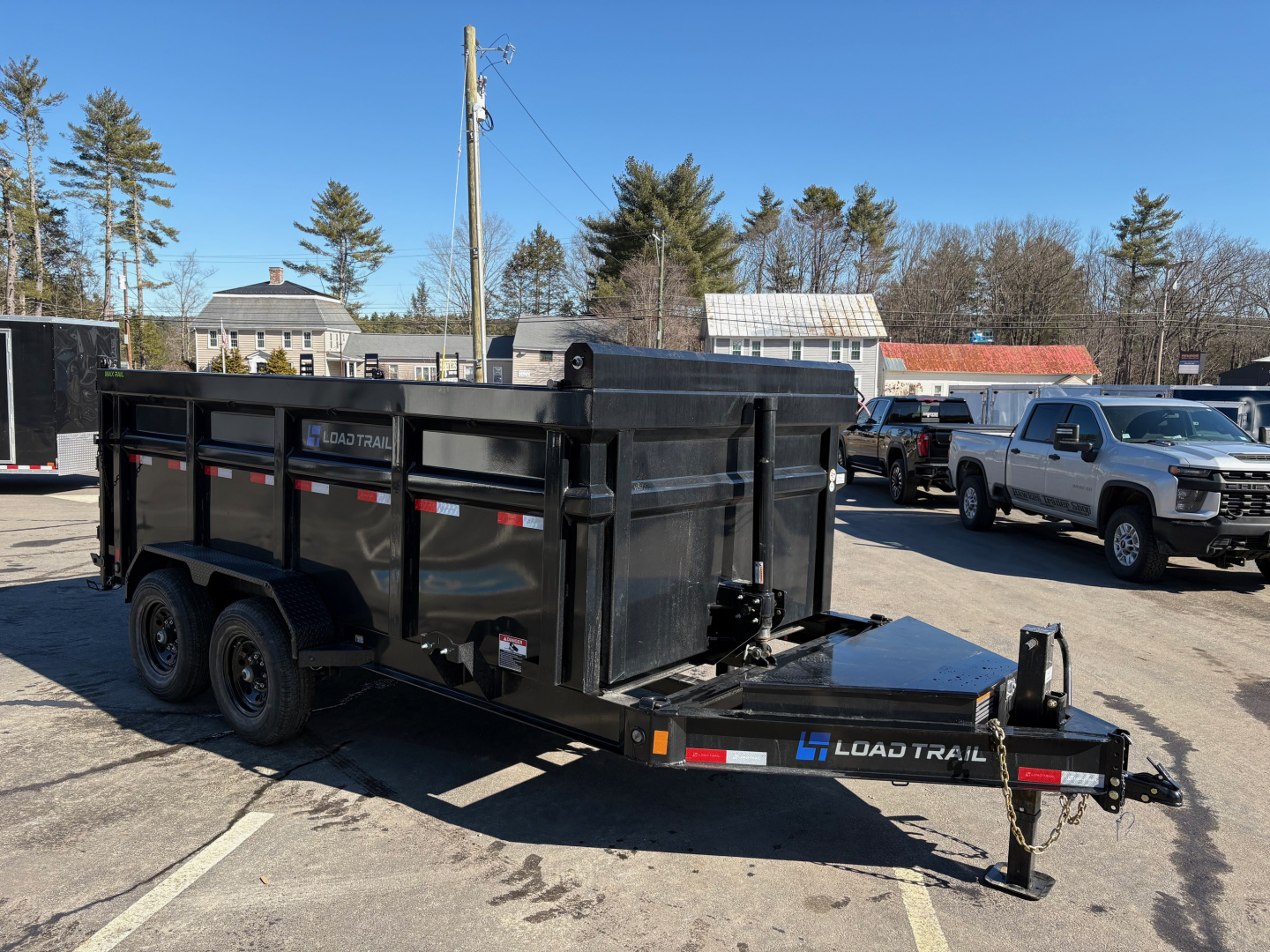New 2026 Load Trail 7x14 Dump Trailer-HD/ 4' High Sides/ 8" I beam frame/ Telescopic Cylinder/ Tarp kit & Ramps - 14k GVW