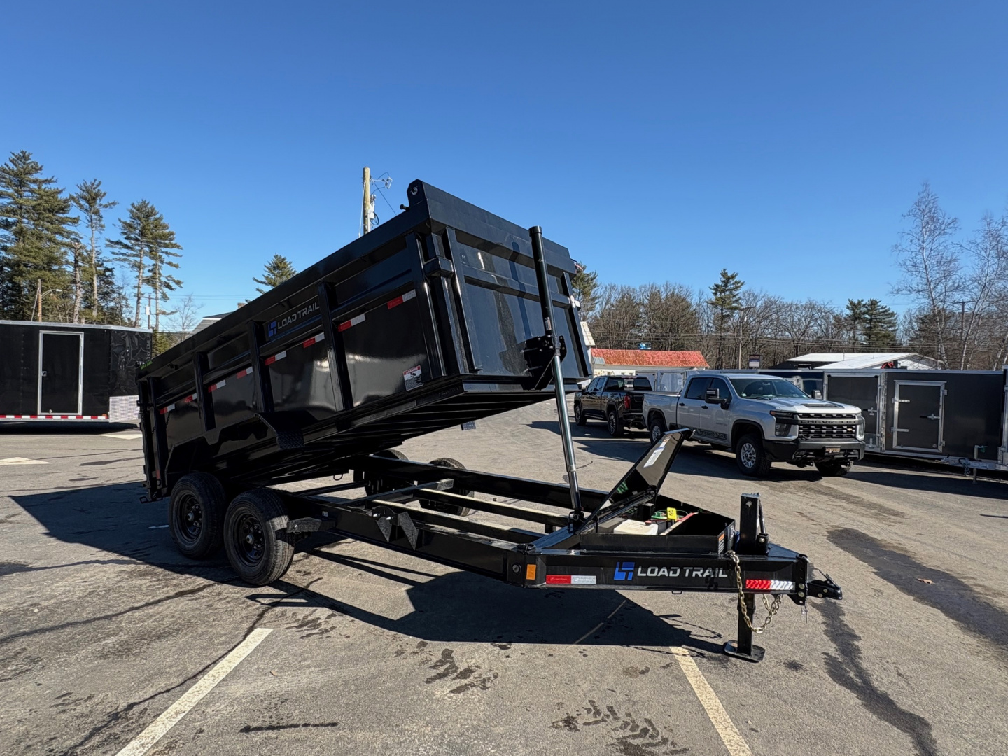 New 2026 Load Trail 7x14 Dump Trailer-HD/ 4' High Sides/ 8" I beam frame/ Telescopic Cylinder/ Tarp kit & Ramps - 14k GVW