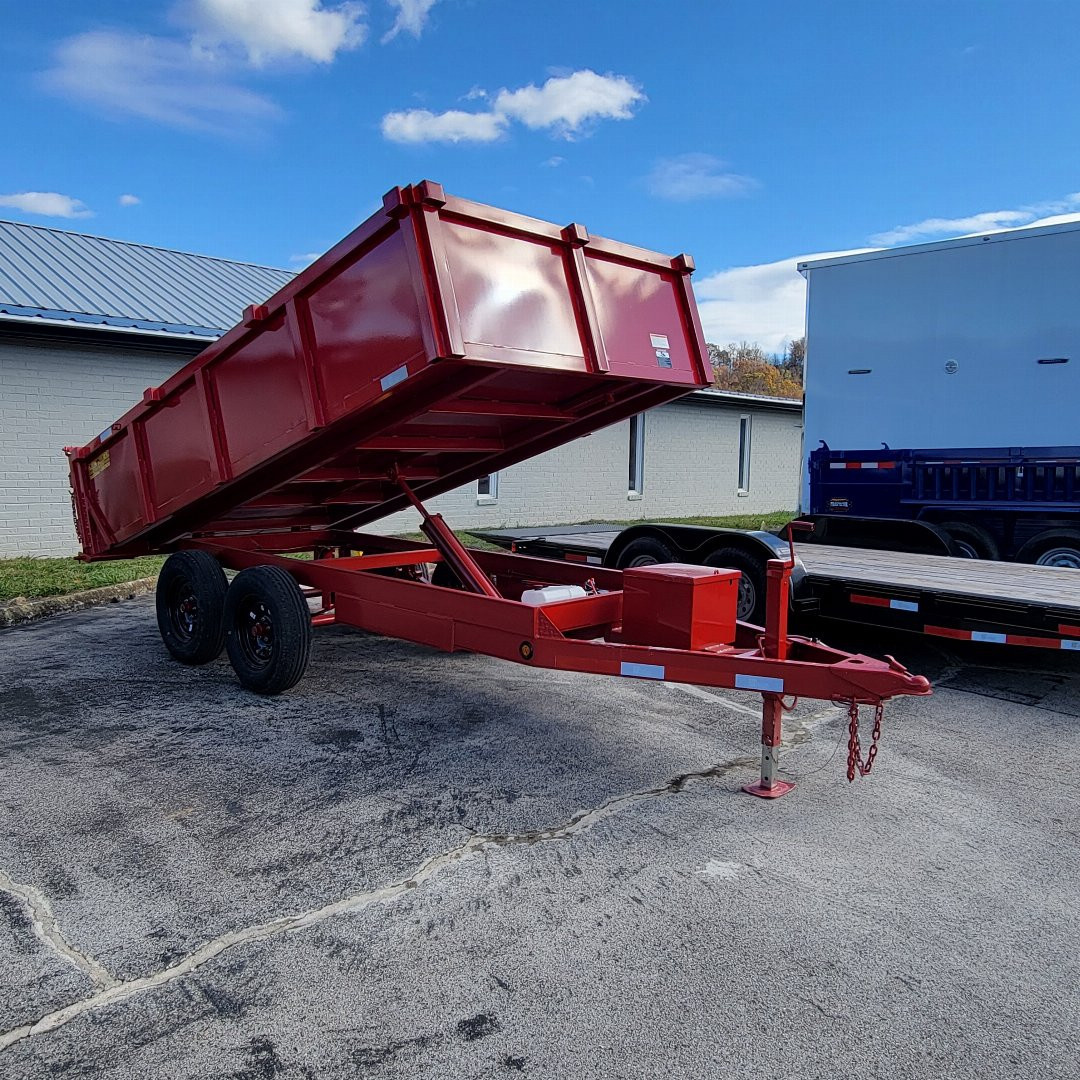 New 2026 P & T Trailers 6X10 TA DUMP 3WAY GATE Dump Trailer