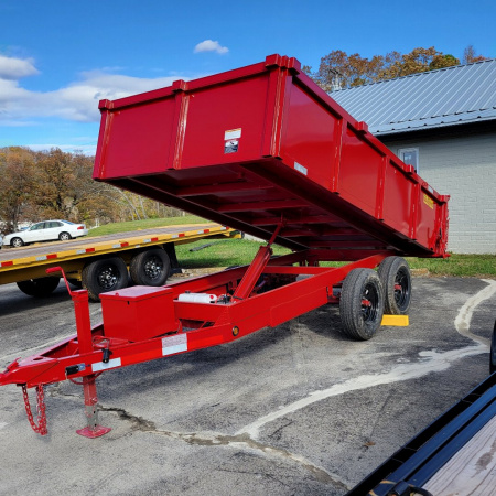 New 2026 P & T Trailers 6X10 TA DUMP 3WAY GATE Dump Trailer