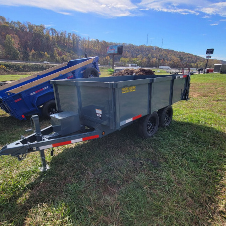 New 2026 P & T Trailers 6X10 TA DUMP 3WAY GATE Dump Trailer