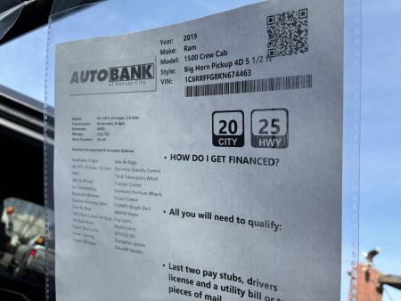 Used 2019 RAM 1500 Crew Cab Truck