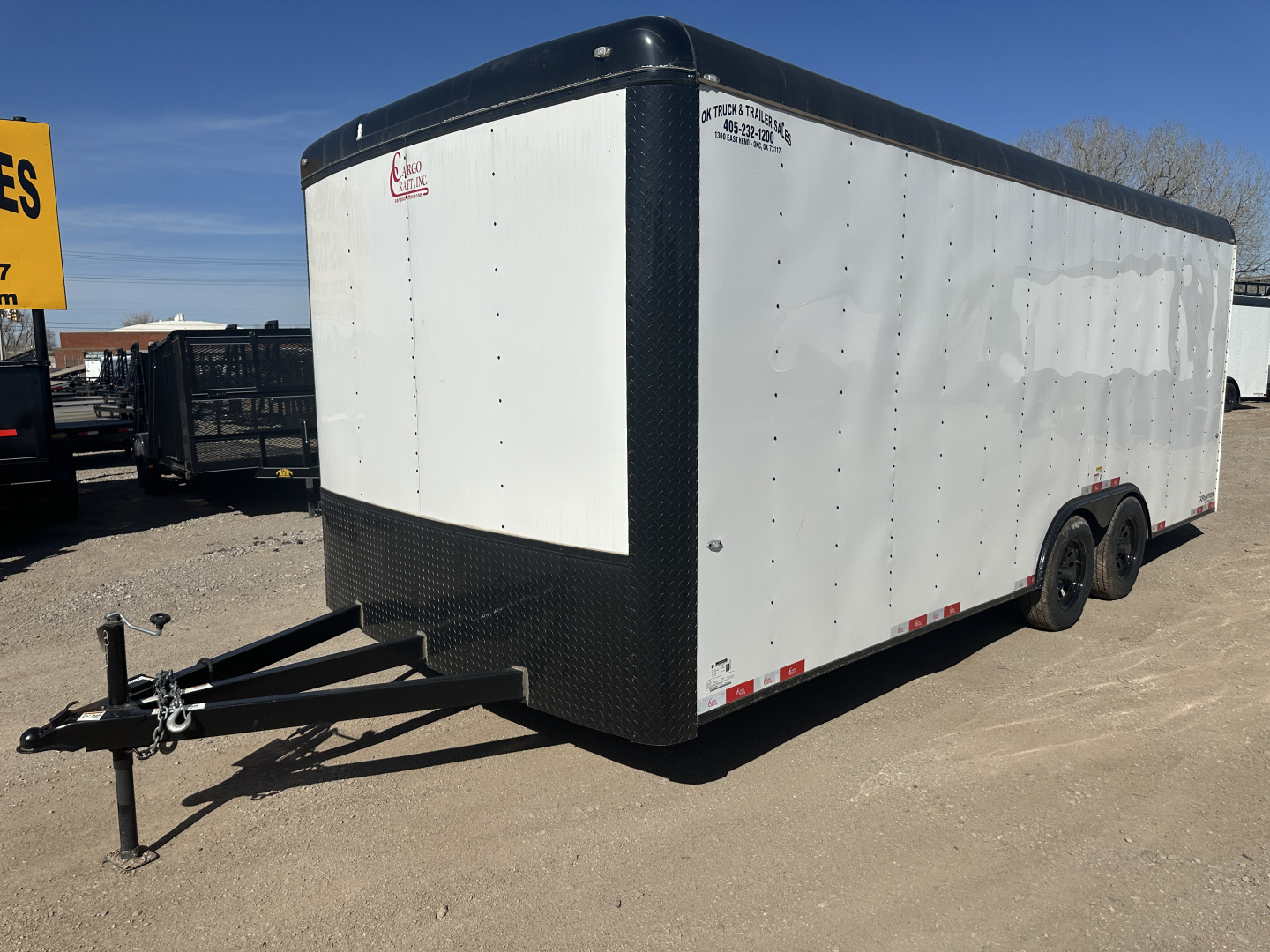 New 2025 Cargo Craft 8.5'x20'x7'tall Expedition Ramp white/black out Cargo / Enclosed Trailer