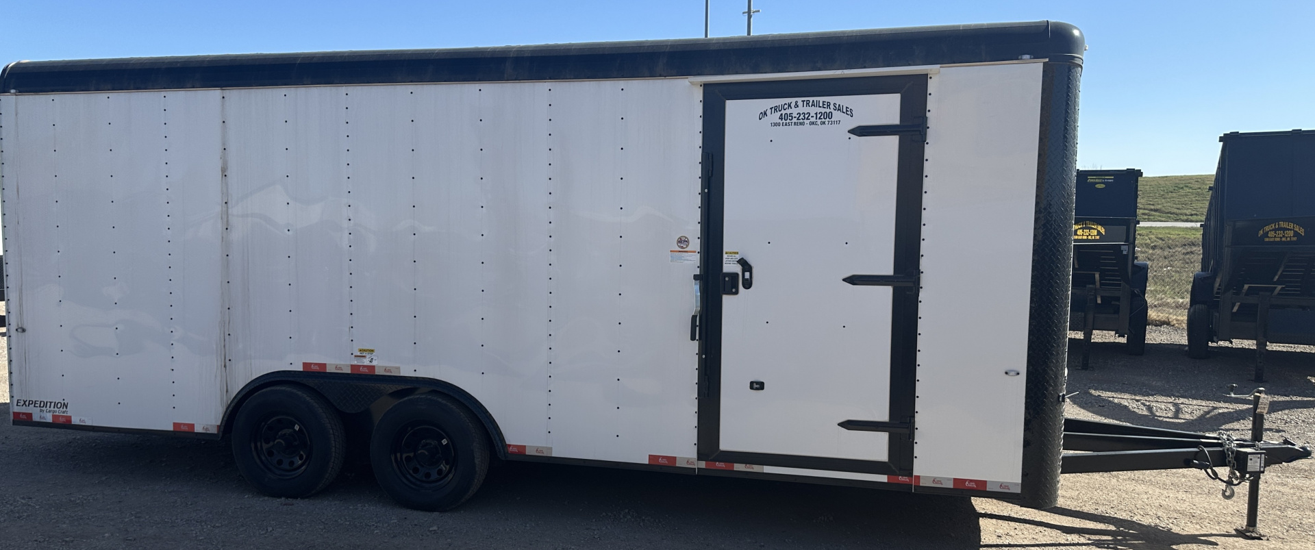 New 2025 Cargo Craft 8.5'x20'x7'tall Expedition Ramp white/black out Cargo / Enclosed Trailer