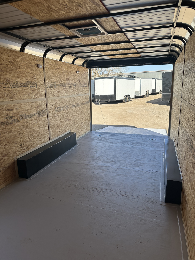 New 2025 Cargo Craft 8.5'x20'x7'tall Expedition Ramp white/black out Cargo / Enclosed Trailer