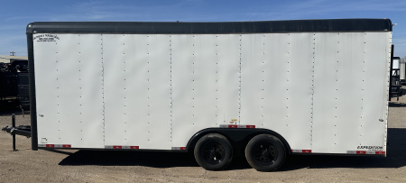 New 2025 Cargo Craft 8.5'x20'x7'tall Expedition Ramp white/black out Cargo / Enclosed Trailer