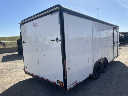 New 2025 Cargo Craft 8.5'x20'x7'tall Expedition Ramp white/black out Cargo / Enclosed Trailer