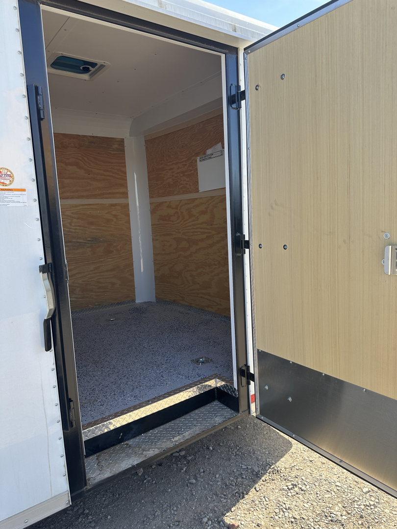 New 2024 Cargo Craft 8.5"x20'x7'Tall Car Hauler 3500's white/black out Cargo / Enclosed Trailer