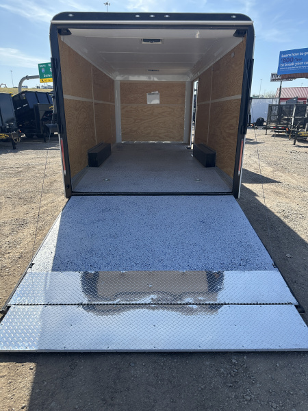 New 2024 Cargo Craft 8.5"x20'x7'Tall Car Hauler 3500's white/black out Cargo / Enclosed Trailer