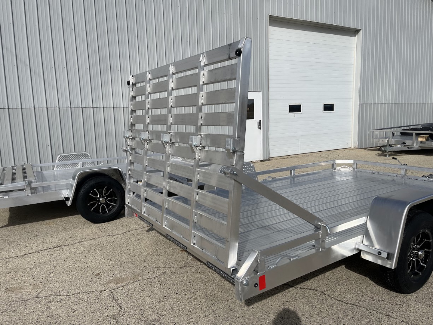 New 2026 Black Rhino Aluminum 81"x12' Low Profile LPS8112A w/ Bi-Fold Gate ATV Trailer