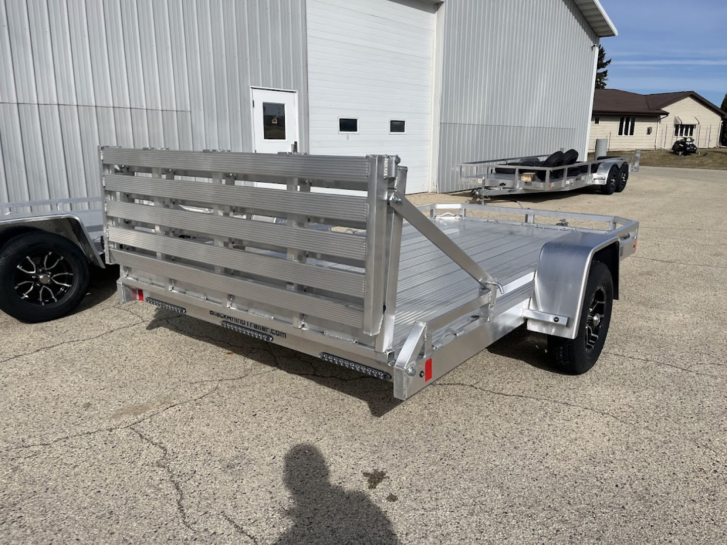 New 2026 Black Rhino Aluminum 81"x12' Low Profile LPS8112A w/ Bi-Fold Gate ATV Trailer