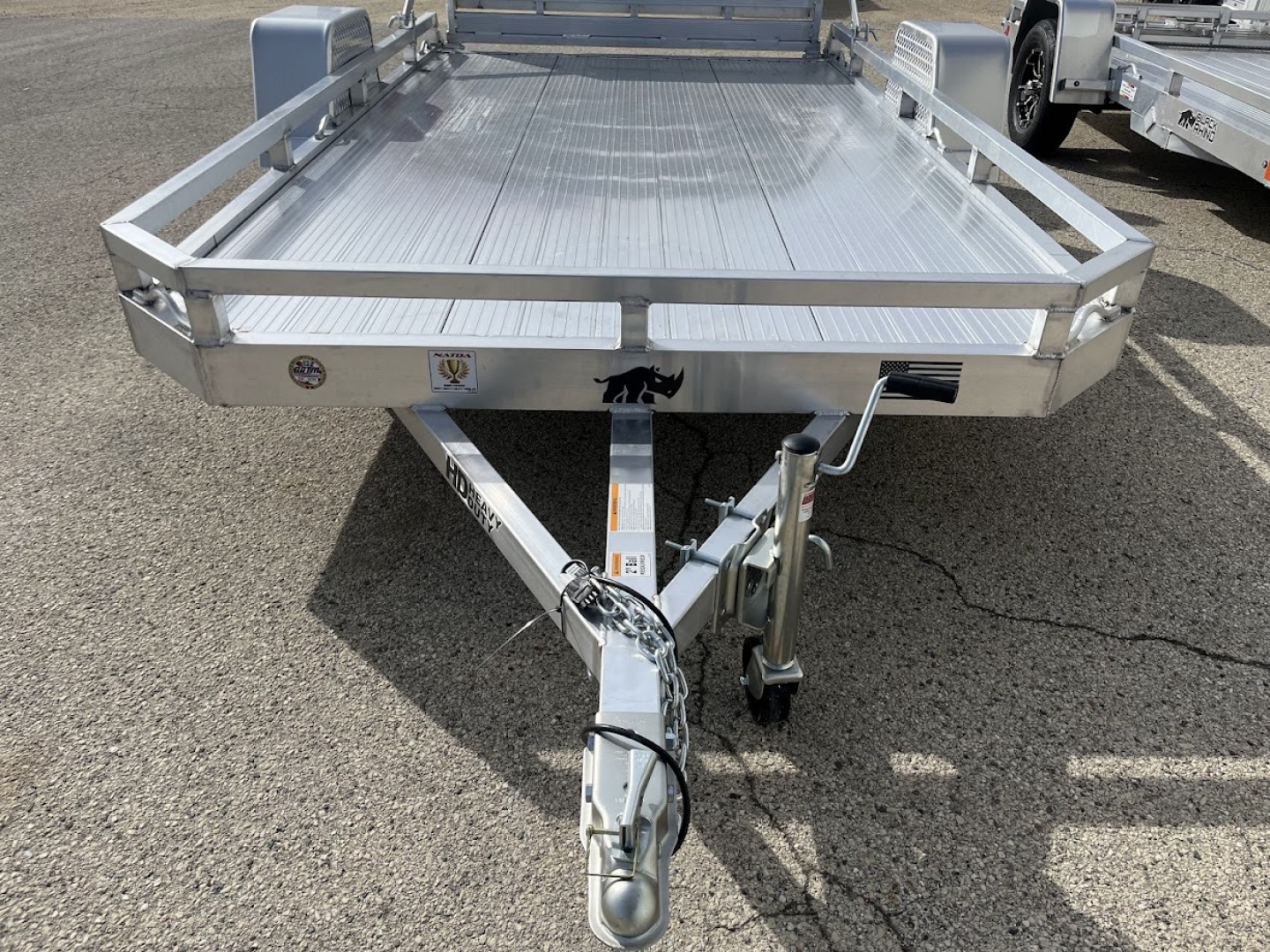 New 2026 Black Rhino Aluminum 81"x12' Low Profile LPS8112A w/ Bi-Fold Gate ATV Trailer