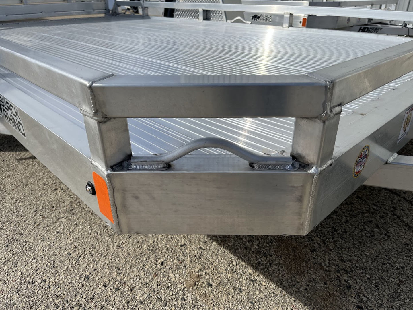 New 2026 Black Rhino Aluminum 81"x12' Low Profile LPS8112A w/ Bi-Fold Gate ATV Trailer
