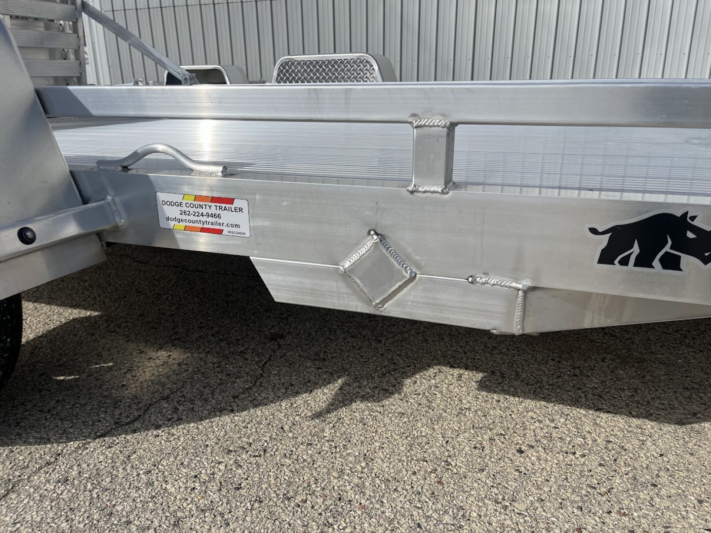 New 2026 Black Rhino Aluminum 81"x12' Low Profile LPS8112A w/ Bi-Fold Gate ATV Trailer