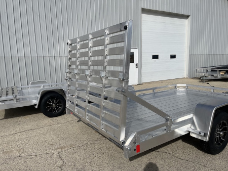 New 2026 Black Rhino Aluminum 81"x12' Low Profile LPS8112A w/ Bi-Fold Gate ATV Trailer