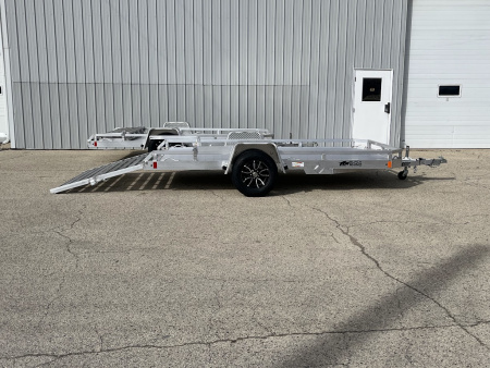 New 2026 Black Rhino Aluminum 81"x12' Low Profile LPS8112A w/ Bi-Fold Gate ATV Trailer