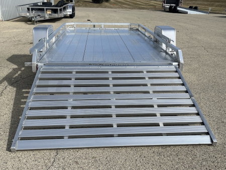 New 2026 Black Rhino Aluminum 81"x12' Low Profile LPS8112A w/ Bi-Fold Gate ATV Trailer