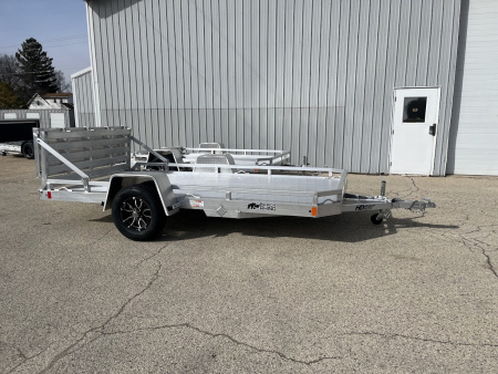 New 2026 Black Rhino Aluminum 81 x12' Low Profile LPS8112A w/ Bi-Fold Gate ATV Trailer