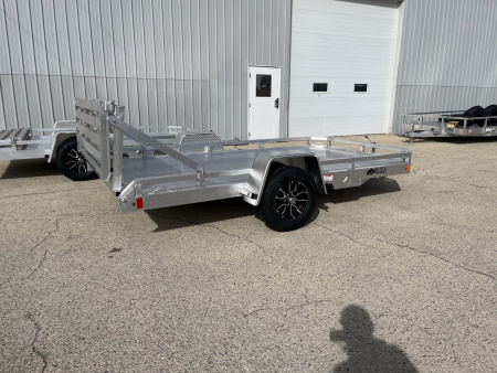 New 2026 Black Rhino Aluminum 81"x12' Low Profile LPS8112A w/ Bi-Fold Gate ATV Trailer