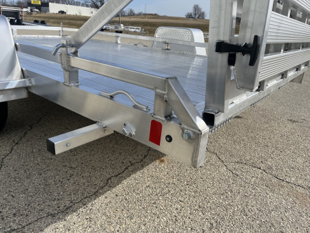 New 2026 Black Rhino Aluminum 81"x12' Low Profile LPS8112A w/ Bi-Fold Gate ATV Trailer