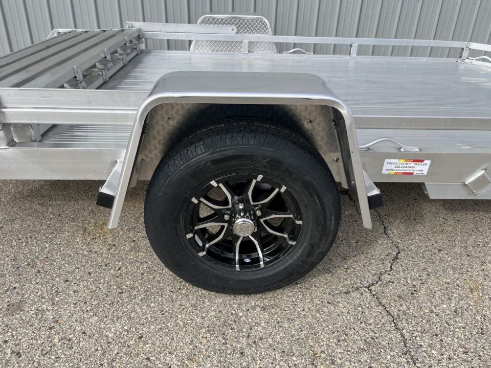 New 2026 Black Rhino Aluminum 81"x12' Low Profile LPS8112A w/ Bi-Fold Gate ATV Trailer
