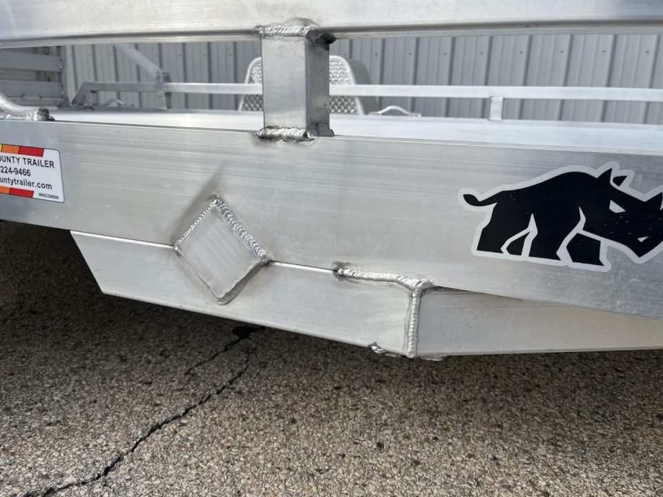 New 2026 Black Rhino Aluminum 81"x12' Low Profile LPS8112A w/ Bi-Fold Gate ATV Trailer
