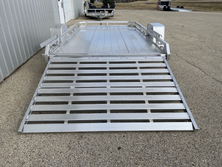 New 2026 Black Rhino Aluminum 81"x12' Low Profile LPS8112A w/ Bi-Fold Gate ATV Trailer