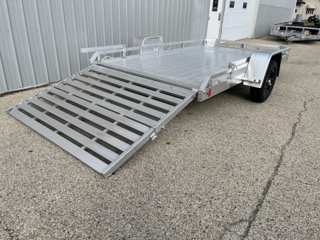 New 2026 Black Rhino Aluminum 81"x12' Low Profile LPS8112A w/ Bi-Fold Gate ATV Trailer