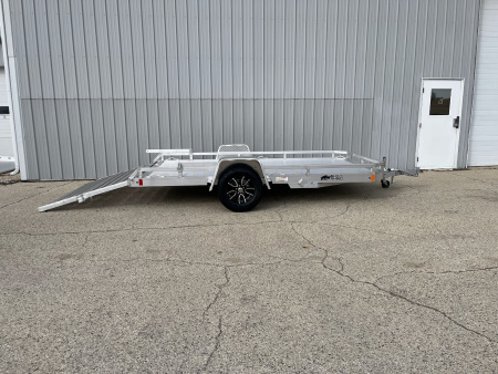 New 2026 Black Rhino Aluminum 81"x12' Low Profile LPS8112A w/ Bi-Fold Gate ATV Trailer