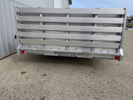 New 2026 Black Rhino Aluminum 81"x12' Low Profile LPS8112A w/ Bi-Fold Gate ATV Trailer