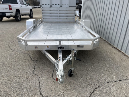 New 2026 Black Rhino Aluminum 81"x12' Low Profile LPS8112A w/ Bi-Fold Gate ATV Trailer