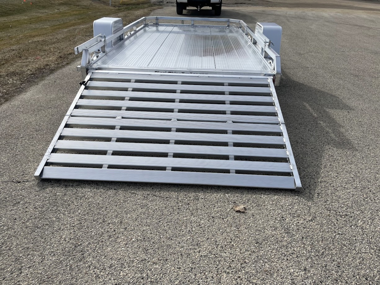 New 2026 Black Rhino Aluminum 81"x12' Low Profile LPS8112A w/ Bi-Fold Gate ATV Trailer