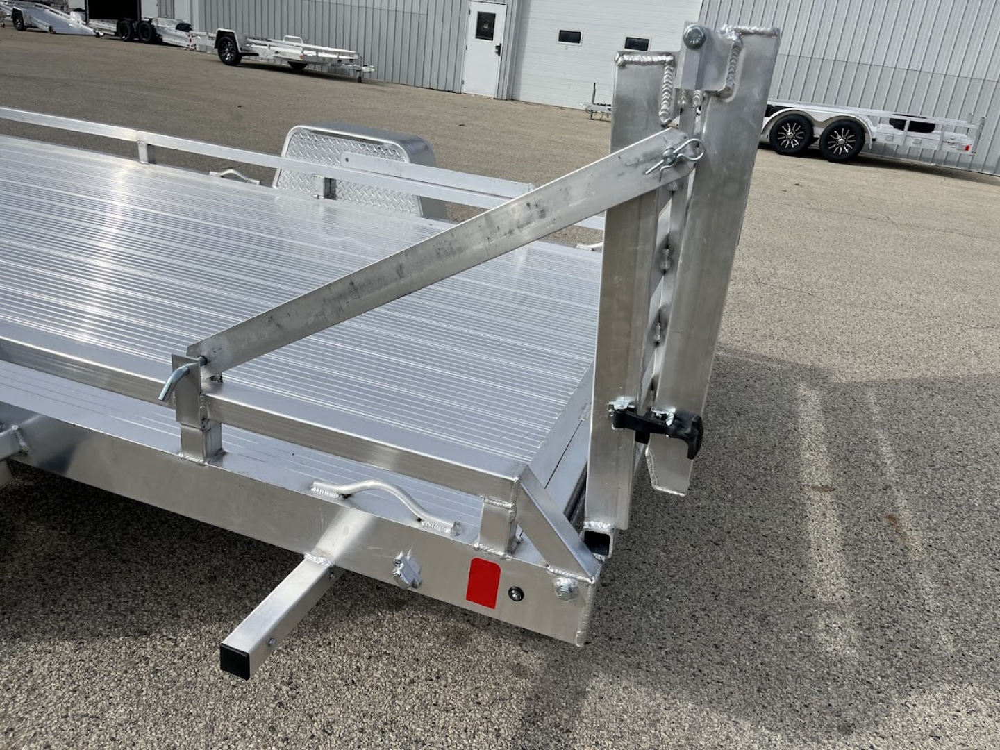 New 2026 Black Rhino Aluminum 81"x12' Low Profile LPS8112A w/ Bi-Fold Gate ATV Trailer