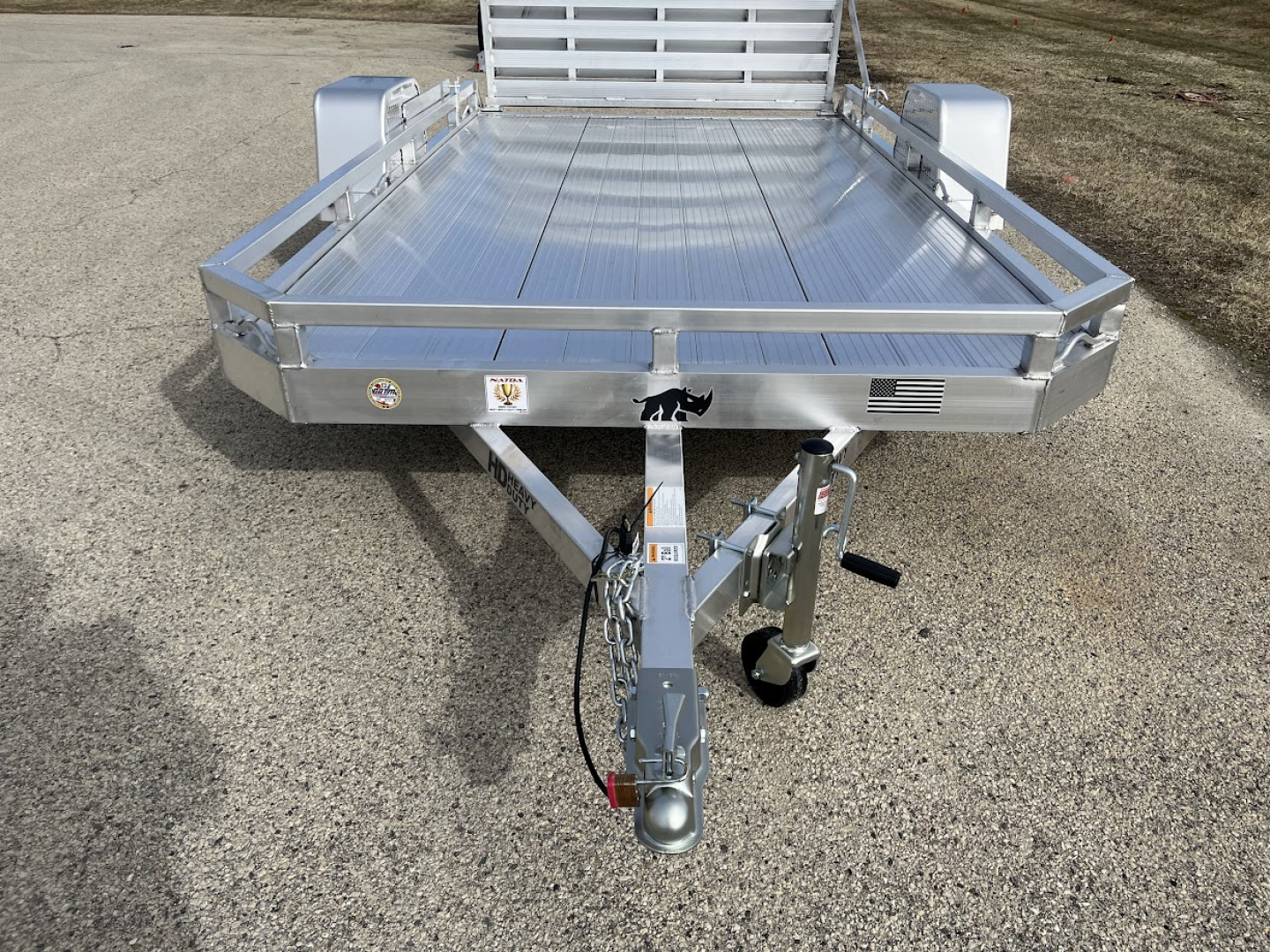 New 2026 Black Rhino Aluminum 81"x12' Low Profile LPS8112A w/ Bi-Fold Gate ATV Trailer