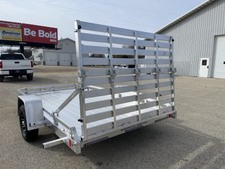 New 2026 Black Rhino Aluminum 81"x12' Low Profile LPS8112A w/ Bi-Fold Gate ATV Trailer