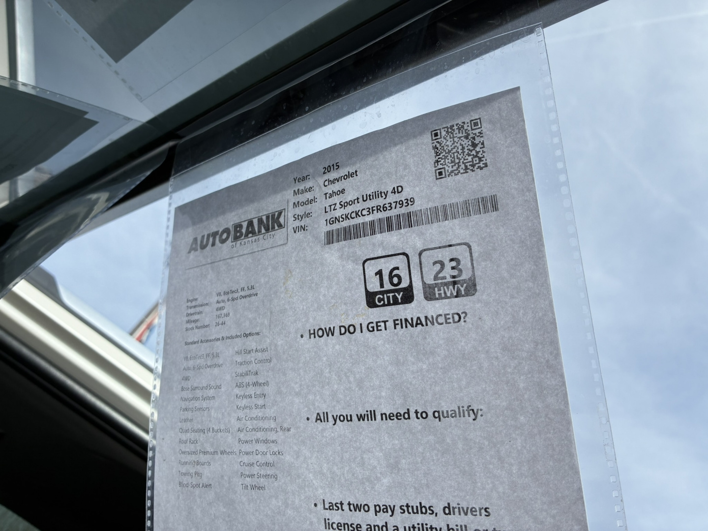 Used 2015 Chevrolet Tahoe SUV