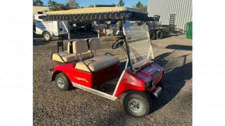 Used 1991 Club Car 1991 Club Car Red 4 Seater Electric Golf Cart | Classic & Clean