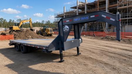 New 2026 Triple Crown Trailers 25FT (20+5) Gooseneck Equipment Trailer – Dovetail w/ Mega Ramps