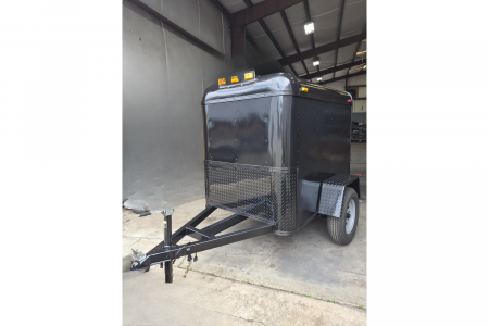 Used 2025 Homemade 4 X 6 Enclosed Trailer Black with Black Out Package with New Tires & Lighting