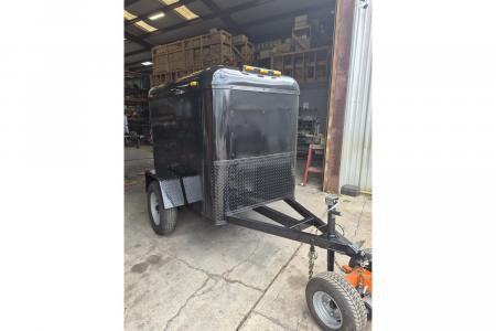 Used 2025 Homemade 4 X 6 Enclosed Trailer Black with Black Out Package with New Tires & Lighting