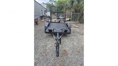 Used 2025 321 Trailers LLC 5x8 Bumper Pull Steel Utility Trailer with Motorcycle Chocks or Trike Tie Downs Utility Trailer