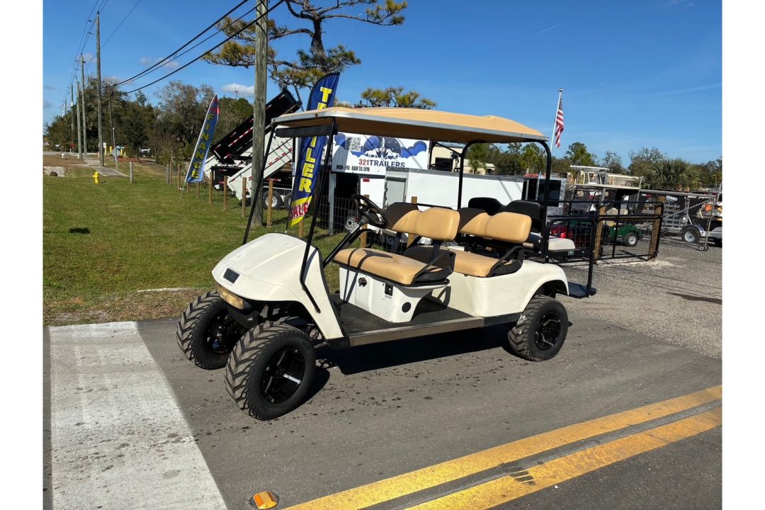 Used 2006 E-Z-GO 6 Seater Gas Lifted Golf Cart with New Tires Golf Cart