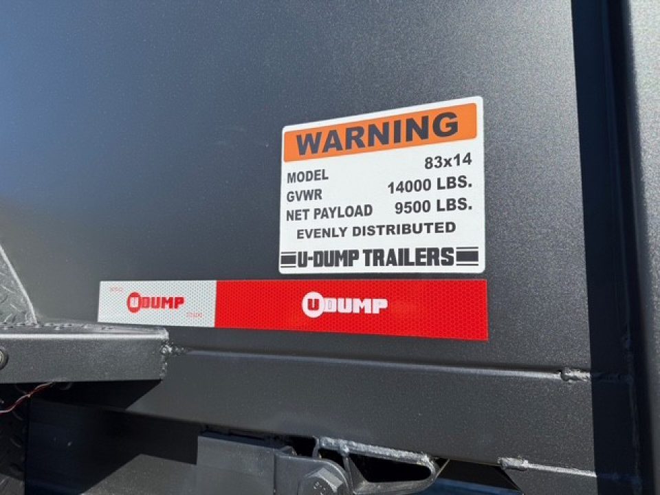 New 2026 U-Dump 7 X 14 Weekend Rebel Dump Trailer