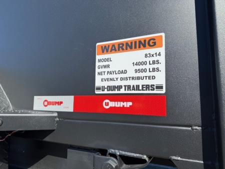 New 2026 U-Dump 7 X 14 Weekend Rebel Dump Trailer